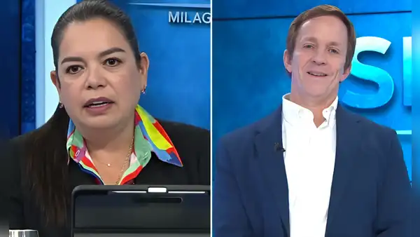 Alcalde Francis Allison pasa incómodo momento tras frío comentario de Milagros Leiva en TV: "Creció sin papá, hay que decirlo"
