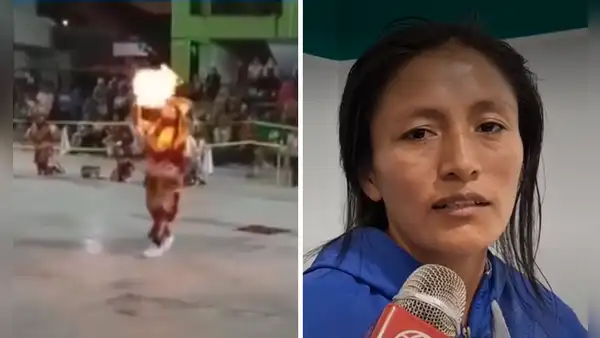 Escolar sufre graves quemaduras durante danza de tijeras con fuego en colegio de Junín: fue llevada al hospital