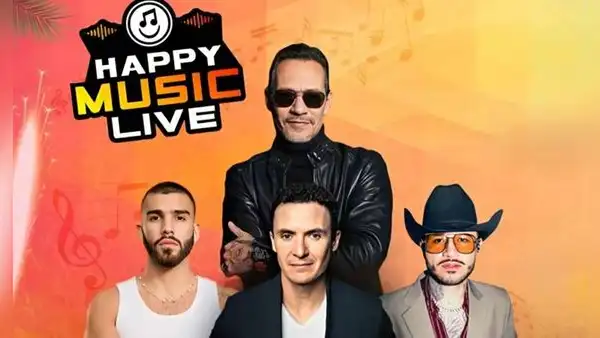 Happy Music Live en Lima 2026 reúne por primera vez a Marc Anthony, Manuel Turizo, Fonseca y Kapo en un imperdible concierto