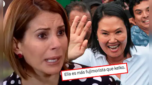 Karina Calmet celebra triunfo de Keiko Fujimori y le llueven críticas: "Aún sabiendo lo que hizo el dictador de su padre lo idolatra"