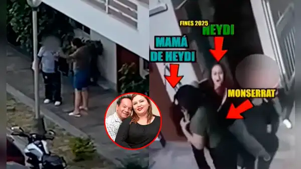 Magaly TV difunde imágenes de un fuerte altercado público que involucra a Monserrat y la familia de Melcochita