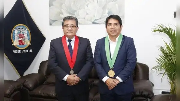 Presidente de la Corte del Santa recibió visita protocolar del alcalde de Nuevo Chimbote