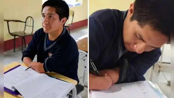 Nació sin manos ni piernas, tiene 16 años y sueña con ser médico: la historia de Dalmacio conmueve en Lambayeque