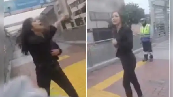 Ciudadana extranjera insulta y agrede a orientadora del Metropolitano en estación Ramón Castilla