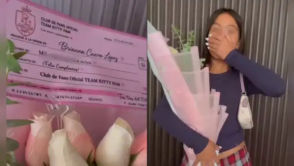 Hija de Pamela López queda en shock tras recibir un cheque de miles de soles del club de fans de su madre: “Niña hermosa”