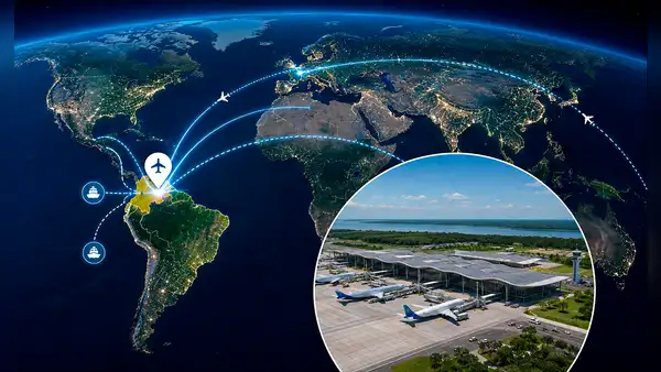 El nuevo megaproyecto aéreo de US$2.000 millones que unirá América Latina con Europa y Asia: tendrá una pista de carga de 3.000 metros
