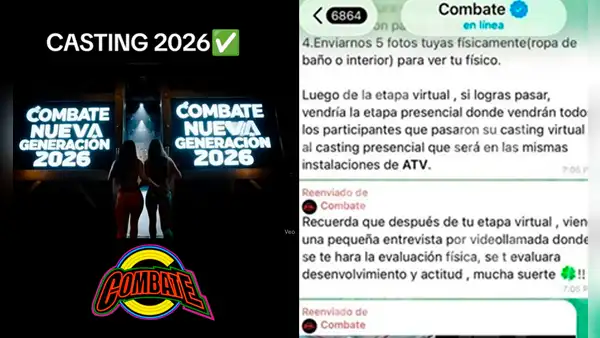 Alertan sobre falso casting del reality 'Combate' tras anuncio de su regreso: estafan a jóvenes pidiendo fotos en bikini y más