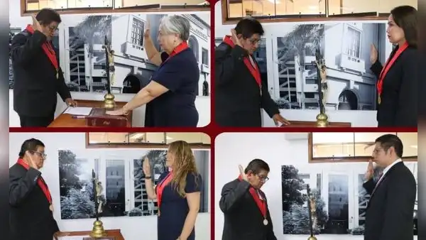 Presidente de la Corte de Lambayeque juramenta a nuevos magistrados para Chiclayo y Jaén