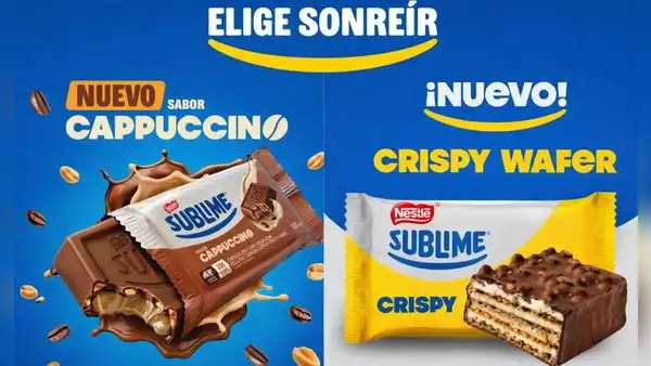 Sublime presenta su primer chocolate relleno con sabor cappuccino