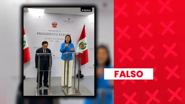 Supuesta fotografía de la primera reunión entre Keiko Fujimori y José María Balcázar es falsa: fue generada con inteligencia artificial
