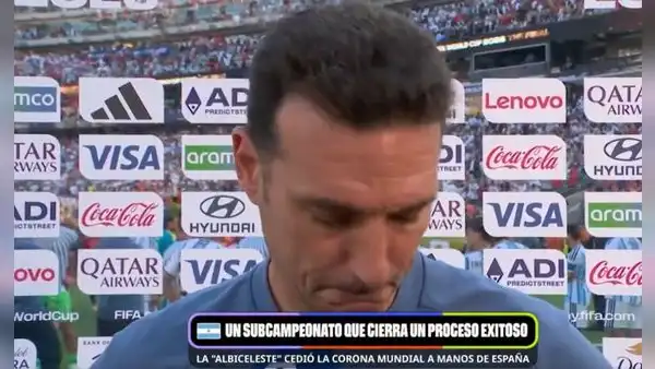 Lionel Scaloni tras perder la final del Mundial 2026 ante España: "Siento tristeza, pero dejamos todo"
