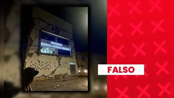 Es falsa la imagen que muestra daños en la infraestructura de la Universidad Nacional Autónoma de Chupaca a causa del sismo en Junín
