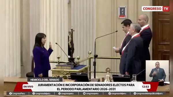 Mirtha Vásquez juró como senadora: “Por la memoria de las víctimas de la dictadura de los 90"
