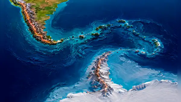 La cordillera de los Andes no termina en Sudamérica como se creía: islas y montañas submarinas la conectan con la Antártida