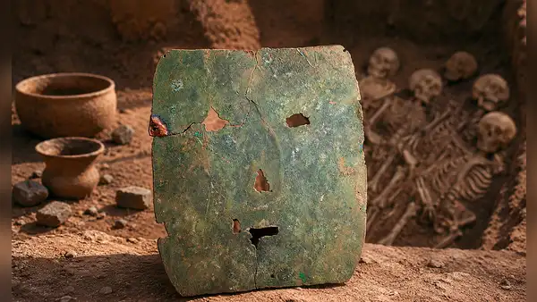 Una máscara de 3.000 años reescribe la historia: la pieza de cobre más antigua de los Andes aparece en una tumba fuera de Perú