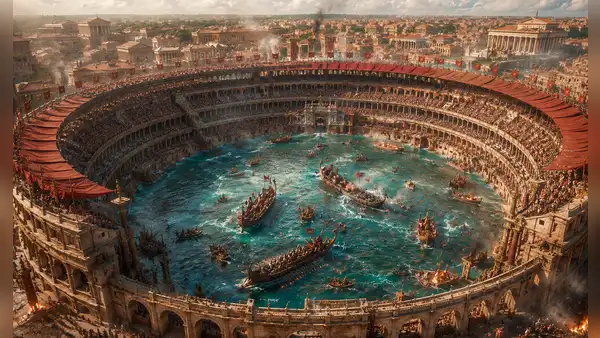 El día en que el Coliseo de Roma dejó de ser arena para convertirse en escenario de combates navales: lo inundaban en 35 minutos