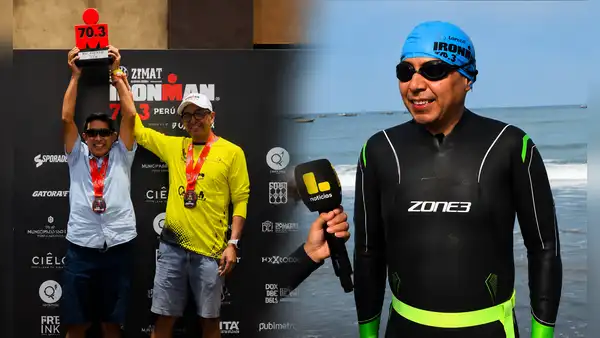 La historia de Jhony Ferrer: el triatleta con discapacidad visual que desafía al mar de Agua Dulce y persigue sus sueños de conquistar el Ironman