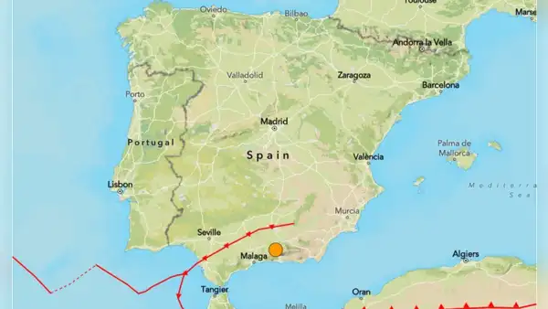 Un temblor de magnitud 5,2 sacude el sur de España durante la madrugada, según el USGS