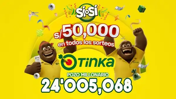 Resultados de La Tinka del domingo 16 de agosto de 2026: números ganadores, Sí o Sí, Boliyapa y nuevo pozo