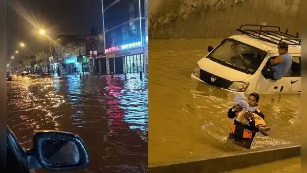 Fuerte lluvia en Lima causa inundaciones en Chorrillos, Villa El Salvador, Villa María del Triunfo y San Juan de Miraflores
