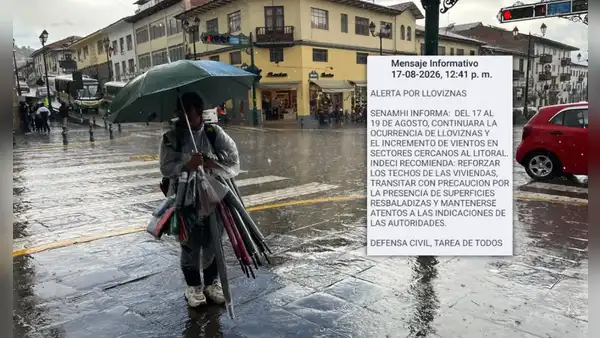 ¡Alerta por lloviznas! Senamhi emite mensaje por lluvias en el litoral peruano hasta el miércoles