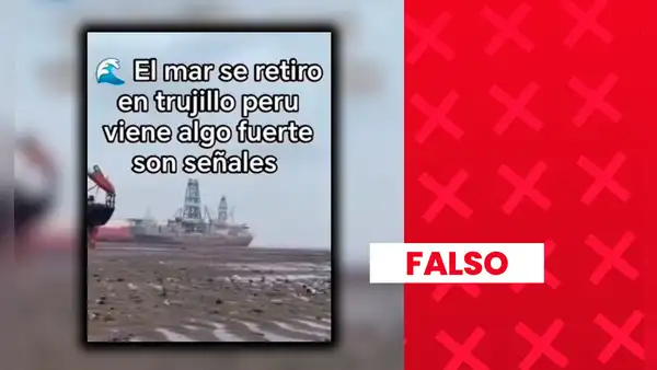 Es falso que el mar se haya retirado en Trujillo tras los recientes terremotos: el video corresponde a India