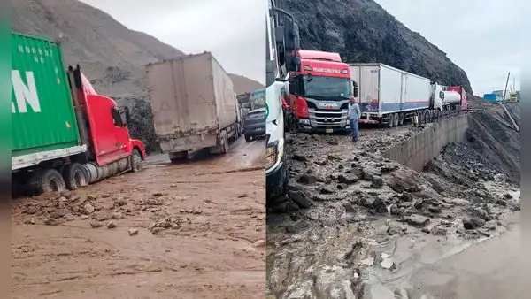 Mujer fallece frente a su esposo en la Panamericana Sur tras quedar varada por deslizamientos en Arequipa