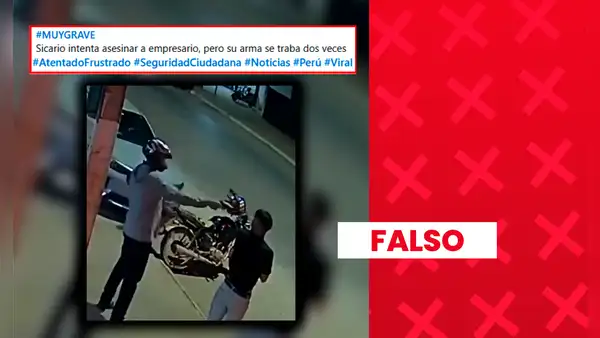 Este video no muestra un intento de asesinato en Perú: el hecho fue registrado en Brasil