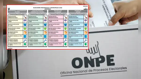 Elecciones Regionales y Municipales 2026: APP lidera el orden de los 46 partidos en la cédula de votación