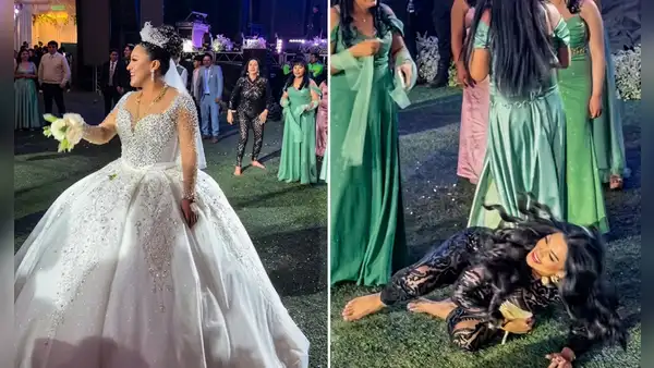 Micheille Soifer se descontrola y se lanza por el bouquet en boda en Juliaca: "Lo doy todo y más"