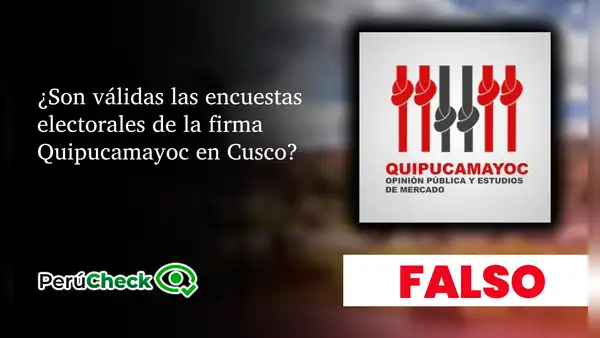 La encuesta de Quipucamayoc no tiene ficha técnica, ni tiene validez ante el JNE