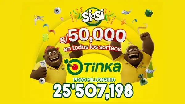 Resultados de La Tinka del miércoles 26 de agosto: números ganadores, premios del Pozo Millonario, boliyapa, S/50.000 y más