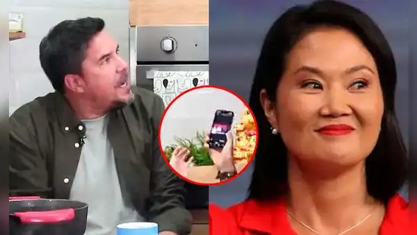 Gabriel Calvo se pone nervioso cuando intentan exponer en vivo su conversación con Keiko Fujimori: "Me vas a meter en problemas"