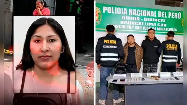 Capturan a dos presuntos implicados en asesinato de dirigente de olla común en SJM y hallan arma vinculada a 5 crímenes