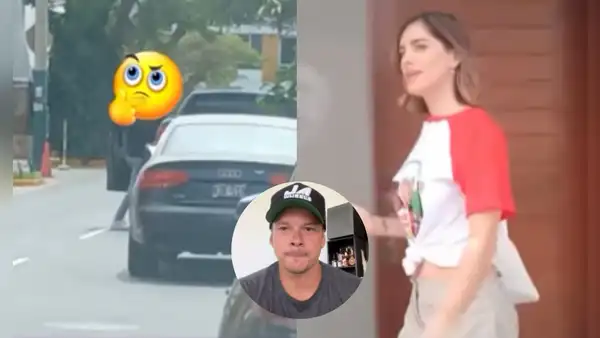 Ampayan a misterioso hombre manejando la camioneta de Korina Rivadeneira y Magaly Medina lo expone