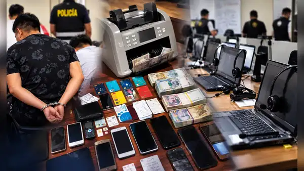 Detienen a 11 investigados por estafar como falsos asesores bancarios desde un call center en Comas