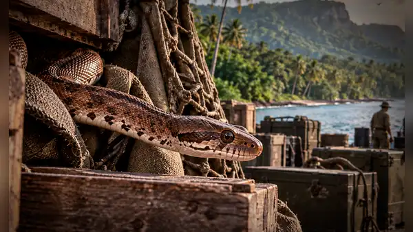 Una serpiente viajó oculta en un cargamento militar hasta una isla del Pacífico: 40 años después, casi todas las aves nativas desaparecieron