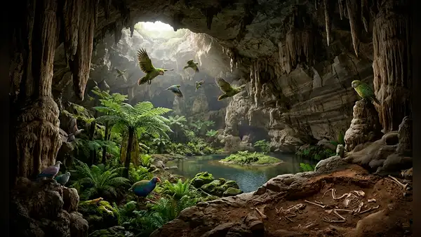 Una cueva de un millón de años revela las especies que desaparecieron de Nueva Zelanda mucho antes de la llegada humana
