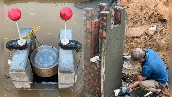 Un hombre construyó su propia hidroeléctrica y logra generar 220 voltios para su casa utilizando solo agua de un río
