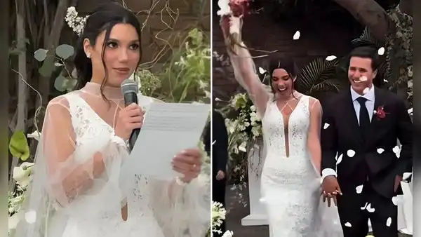 Mafer Neyra, ex de Hugo García, se casa con Ernesto Cabieses y le dedica románticos votos: "Desde los 12 años conocí al amor de mi vida"