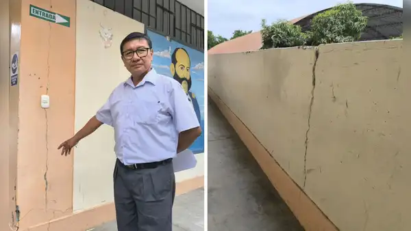 Piura: Más de 600 alumnos reciben clases en colegio declarado en riesgo de derrumbe desde el 2023
