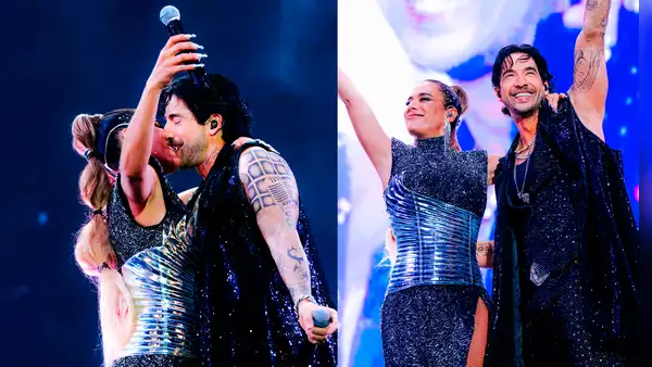 ¡De la ficción a la realidad! Protagonistas de ‘La reina del flow’ emocionan con beso apasionado durante concierto en Lima