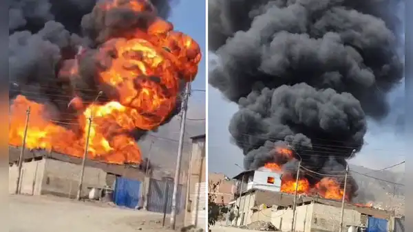 San Juan de Lurigancho: voraz incendio consume depósito de tíner en Jicamarca y moviliza 10 unidades de bomberos