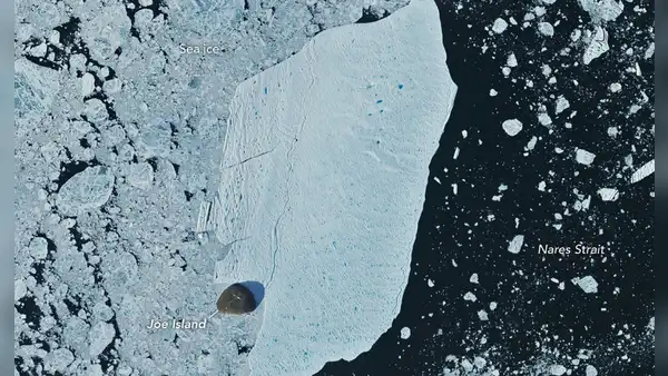 Un iceberg de más de 76 km², el más grande visto desde 2020, se desprendió de Groenlandia y estrelló contra una isla sin romperse