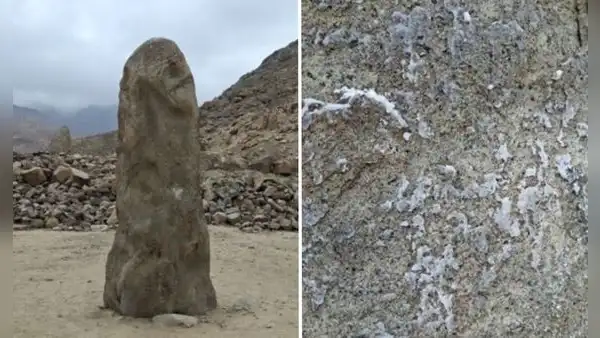 El daño podría ser irreversible: arruinan con cera caliente monumentos del Precerámico por falsos rituales de amor