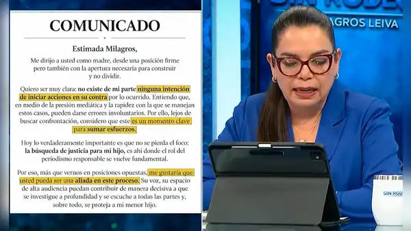 Madre de menor agredido en Liceo Naval perdona a Milagros Leiva por revelar identidad de su hijo y periodista manda firme mensaje