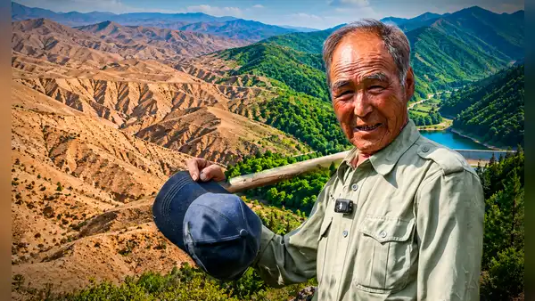 En 1983, un empresario dejó su hotel para plantar árboles en China: 43 años después, transformó montañas áridas en un 'santuario verde'