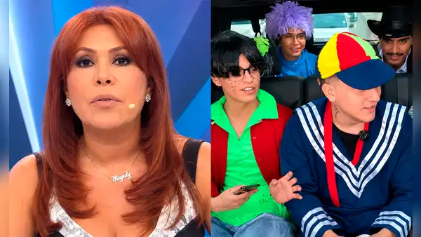 Magaly Medina increpa a Brandon Gallesi y ‘Cristorata’ tras broma sobre el caso Liceo Naval: “Brutos”.