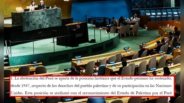 Excancilleres rechazan abstención del Perú sobre Palestina y piden explicaciones al Gobierno