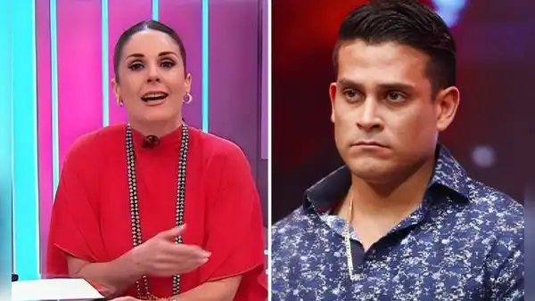 Rebeca Escribens le pide perdón en vivo a Christian Domínguez tras tildarlo de "adefesio" en televisión: "Me doy asco y vergüenza"